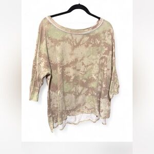 Honeyme Earthy Tie-Dye Long Sleeve Top
